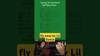 fly away by Lil Darkie Acoustic Guitar Tab shorts [upl. by Katherin]