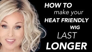 HOW TO make HEAT FRIENDLY wigs LAST LONGER  How I MAINTAIN Detangle DEFRIZZ amp demystify my WIGS [upl. by Traver]