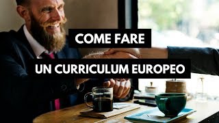 Come fare il curriculum Europass  Tutorial ita [upl. by Spratt]