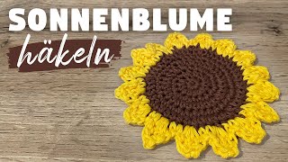 Sonnenblumen Untersetzer häkeln [upl. by Nitsu438]