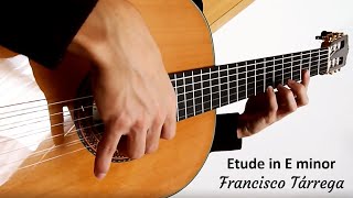 Francisco Tárrega  Etude in E minor  Classical Guitar [upl. by Leahcir955]