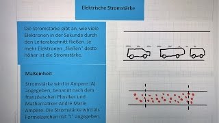 Elektrische Stromstärke  Elektrizität  Phyisk  Lehrerschmidt [upl. by Corabella]