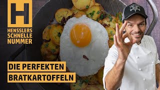 Schnelles Die perfekten Bratkartoffeln Rezept von Steffen Henssler [upl. by Hagai]