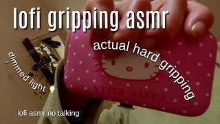 lofi gripping asmr  actual gripping amp grasping tracing brushing  dimmed light  no talking 😴 [upl. by Imerej]