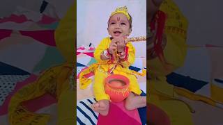 Happy birthday Krishna 🙏trending vairalvideo reels cgmusicking cutebaby [upl. by Nellaf]