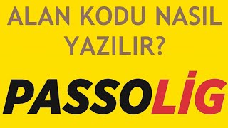 Passolig Alan Kodu Nasıl Yazılır [upl. by Lladnik565]