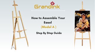 Model A How to assemble an 5ft easel  Painting Stand  Assemble with me  Grandink ® [upl. by Gurolinick]