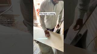 Tile hole cutting tileworks tilecutting sigma [upl. by Vachil]