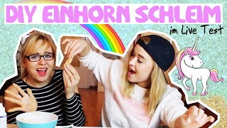 DIY EINHORN SCHLEIM selber machen im LIVE TEST mit MEGA FAIL [upl. by Elmina]