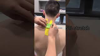 Kinesiology Tape provides support and pain relief to relieve neck strain soreness and stiffness [upl. by Gudrin]