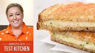 How to Make Grown Up Grilled Cheese Sandwiches with Gruyère and Chives [upl. by Tingley351]