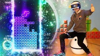 NEXT LEVEL TETRIS IN VIRTUAL REALITY  Tetris Effect VR Demo PSVR  VRGO Gameplay [upl. by Okoy]