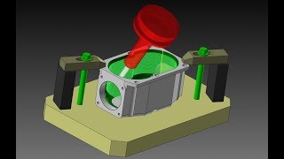 Mastercam multiaxis case study Tilting tool with quotFixed angle to axisquot option [upl. by Eerat]