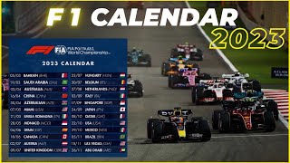 F1 Calendar 2023  F1 Calendar update  New update f1  F1 Calendar update for 2023 [upl. by Philan]