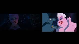 The Little Mermaid Poor Unfortunate Souls 1989 vs 2023 [upl. by Lemon89]