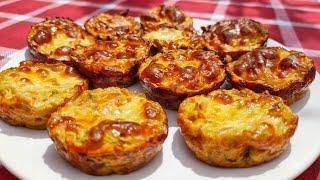 Brioșe Din Legume cel mai sanatos si delicios aperitiv 🥰🥧🥰viral retetasimpla recipe facts fy [upl. by Ralina]