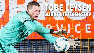 BESTE SAVES van Tobe Leysen tegen SintTruiden [upl. by Sac]