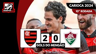 FLAMENGO 2x0 FLUMINENSE  GOLS DO MENGÃO  NARRAÇÃO RAFA PENIDO  CARIOCA 2024 [upl. by Ennayr]