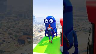 GTA 5 Epic Water Ragdolls  SpiderMan Jumps  Fails ep81 shorts [upl. by Yroggerg]