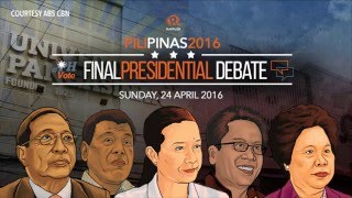 PiliPinasDebates2016 Analysis  commentary round 1 of 3rd presidential debate [upl. by Jean-Claude]