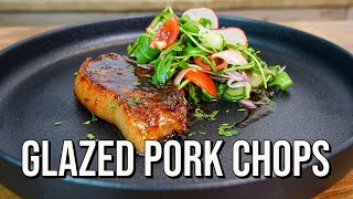 Glazed Pork Chops  Garlic Honey  How To Recipe [upl. by Eiramanit]