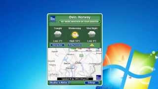 Weather Channel Windows 7 Gadget [upl. by Foley]