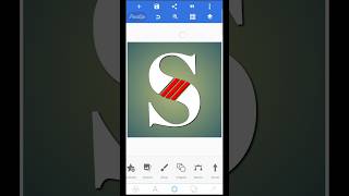 How to make S logo on PixelLab For Beginners [upl. by Julita]