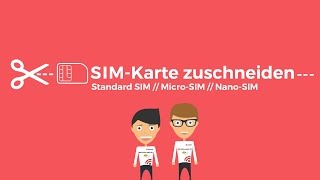 SIM Karte zuschneiden mit der SIM Karten Schablone [upl. by Cannell]