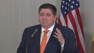 Pritzker is asked about running for president in 2024 [upl. by Yensehc]