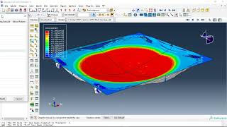 Simulation air blast explosion over a composite panelCFRPCeramicGFPP in Abaqus [upl. by Nawuj382]