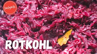 Rotkohl selber machen  ApfelRotkohl REZEPT wie bei Oma [upl. by Lienhard]