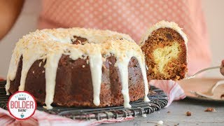 Carrot Bundt Cake With Cheesecake Filling and Cream Cheese Glaze  Bigger Bolder Baking [upl. by Zucker16]