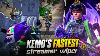 KEMO vs Aggressive Toxic Streamer Fastest  Back To Back Clutches  BGMI 🔱 [upl. by Ellehc631]