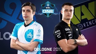 CSGO  Cloud9 vs NaVi Overpass Map 2  Semifinal  ESL One Cologne 2017 [upl. by Kelley]