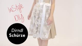 DIY Tutorial Dirndl Schürze selber nähen [upl. by Durwin]