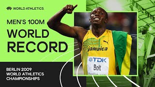 World Record  Mens 100m Final  World Athletics Championships Berlin 2009 [upl. by Hairakcaz754]