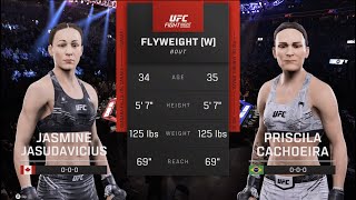 UFC 297 Jasudavicius vs Cachoeira UFC 5 Simulation [upl. by Feriga562]