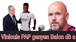 Nouvèl Cho Real anile voyage li pou Balon dò Vinicuis PAP genyen Balon dò selon sa yo rapòte [upl. by Haonam]