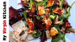 Grilled Halloumi amp Herring Summer Salad Recipe MYVIRGINKITCHEN [upl. by Senzer]