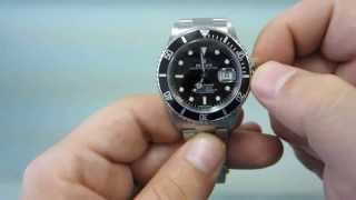 How to wind and set your Rolex Submariner GoldWatchCo [upl. by Kinzer]