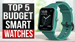 TOP 5 Best Budget Smartwatch 2024 [upl. by Anhavas636]