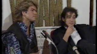 WHAM PRESS CONFERENCE AUSTRALIA 1985 GEORGE MICHAEL amp ANDREW RIDGELEY [upl. by Gustaf]