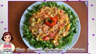 Ton Balıklı Şehriyeli Salata TarifiTon Balıklı Salata Nasıl YapılırŞehriye Salatası [upl. by Eladnar]