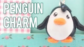 ★ Cute Penguin Charm Polymer Clay Tutorial ★ [upl. by Langill]