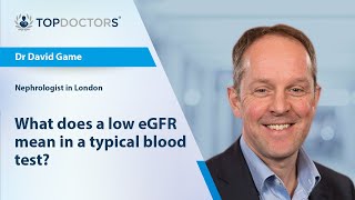 What does a low eGFR mean in a typical blood test  Online interview [upl. by Braunstein615]