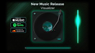 New Music Release Visualizer  How to Create a Music Visualization Template [upl. by Aihsenat924]