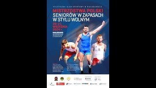 ZAPASY  LXXVII Mistrzostwa Polski styl wolny  Białogard 2024 Mata 2 [upl. by Codel967]