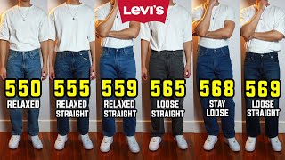 COMPLETE Guide To Levis Baggy Fit Jeans 550 555 559 565 568 569 [upl. by Antrim]