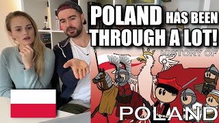 Reaction The Animated History of Poland  Part 1 🇵🇱 [upl. by Rowe]