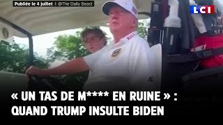 « Un tas de m en ruine »  quand Donald Trump insulte Joe Biden [upl. by Vacuva75]